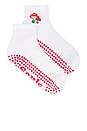 view 1 of 4 Shrooms Grip Socks in White