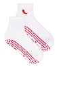 view 1 of 4 Spicy Grip Socks in White