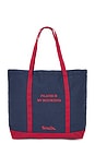 view 1 of 4 SAC FOURRE-TOUT PILATES IS MY BOYFRIEND in Navy Blue & Burgundy