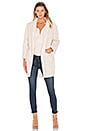 view 1 of 3 MANTEAU DOUBLÉ IMITATION FOURRURE EDEN in Beige