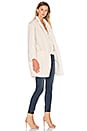 view 2 of 3 MANTEAU DOUBLÉ IMITATION FOURRURE EDEN in Beige