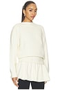 view 4 of 5 Corinth Peplum Sweater in Ivory
