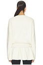 view 5 of 5 Corinth Peplum Sweater in Ivory
