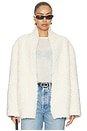 view 1 of 5 Manuela Shawl-collar Shearling Jacket in Ivory