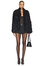 view 6 of 5 Lyn Long Hair Shearling Jacket in Black