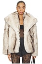 view 1 of 5 Harper Faux Fur Jacket in Ivory
