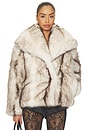view 2 of 5 Harper Faux Fur Jacket in Ivory