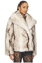 view 4 of 5 Harper Faux Fur Jacket in Ivory