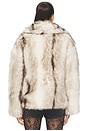 view 5 of 5 Harper Faux Fur Jacket in Ivory