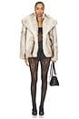 view 6 of 5 Harper Faux Fur Jacket in Ivory