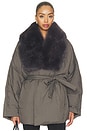 view 1 of 6 Egizio Puffer Down Jacket in Charcoal