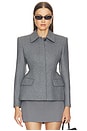view 1 of 4 Terzo Hourglass Blazer in Charcoal