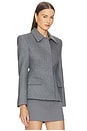 view 2 of 4 Terzo Hourglass Blazer in Charcoal