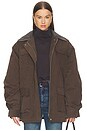 view 1 of 5 Baia Fleece Barn Jacket in Brown