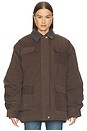 view 2 of 5 Baia Fleece Barn Jacket in Brown
