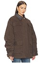 view 4 of 5 Baia Fleece Barn Jacket in Brown