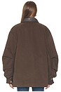 view 5 of 5 Baia Fleece Barn Jacket in Brown