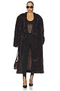view 1 of 3 Dhanila Faux-fur Coat in Brown