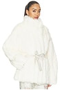 view 4 of 5 Ilaria Eco Fur Coat in Ivory