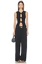 view 6 of 6 Matteo Belted Tuck Trousers in Black