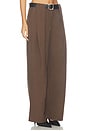 view 2 of 6 Matteo Belted Tuck Trousers in Brown