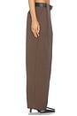 view 4 of 6 Matteo Belted Tuck Trousers in Brown