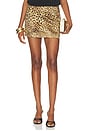 view 1 of 6 Anouk Leopard Print Skirt in Brown