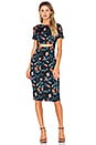 view 1 of 3 Cut Out Midi Dress in Floral Black