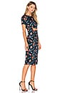 view 2 of 3 Cut Out Midi Dress in Floral Black