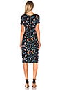 view 3 of 3 Cut Out Midi Dress in Floral Black