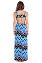 view 4 of 5 Zig Zag Print Maxi Dress in Navy