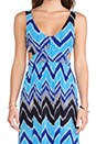 view 5 of 5 Zig Zag Print Maxi Dress in Navy