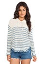 view 1 of 4 Hooded Sweater in Blue