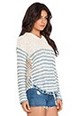 view 2 of 4 Hooded Sweater in Blue