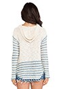 view 3 of 4 Hooded Sweater in Blue