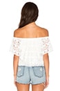 view 3 of 3 Crochet Off Shoulder Top in White
