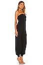 view 3 of 4 Strapless Cuffed Ankle Jumpsuit in Black