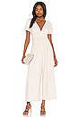 view 1 of 4 Gathered Jumpsuit in Blanched Almond