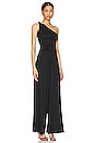 view 2 of 3 One Shoulder Twist Jumpsuit in Black