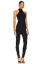 view 2 of 3 Mock Neck Jumpsuit in Black