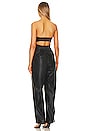 view 3 of 4 Faux Leather Jumpsuit in Black