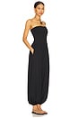 view 2 of 3 Tube Gathered Ankle Jumpsuit in Black