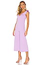 view 2 of 3 Double V Ruffled Jumpsuit in Violet
