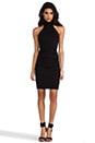 view 2 of 5 Turtleneck Halter Dress in Black