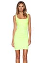 view 1 of 4 Cross Gather Tank Dress in Neon