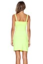 view 3 of 4 Cross Gather Tank Dress in Neon