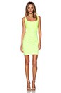view 4 of 4 Cross Gather Tank Dress in Neon