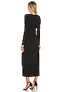 view 3 of 3 VESTIDO MIDI SQUARE in Black
