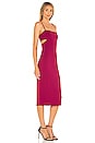 view 2 of 3 Cutout Strap Solid Dress in Raspberry