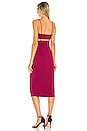 view 3 of 3 Cutout Strap Solid Dress in Raspberry